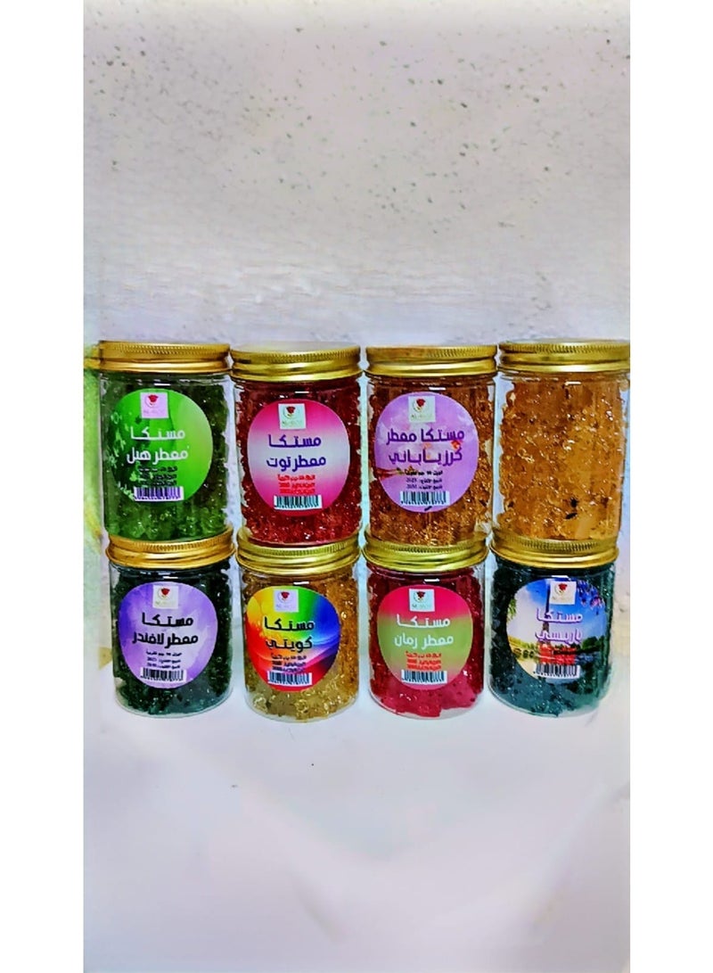 Bakhoor AlR0Z International Flavored Mastic Gum, Set of 8 boxes or pieces, each weighing 90 grams, of the wonderful and luxurious fragrance. - Image 1