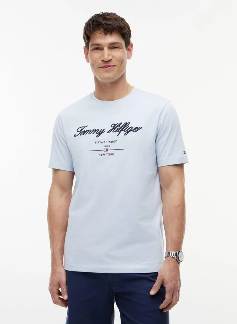 Tommy Hilfiger Textured Logo Jersey T-Shirt