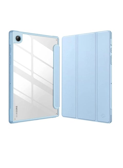 Hybrid Slim Case for Samsung Galaxy Tab A8 10.5 inch 2021 Model (SM-X200/X205), Shockproof Cover with Clear Transparent Back Shell, Auto Wake/Sleep