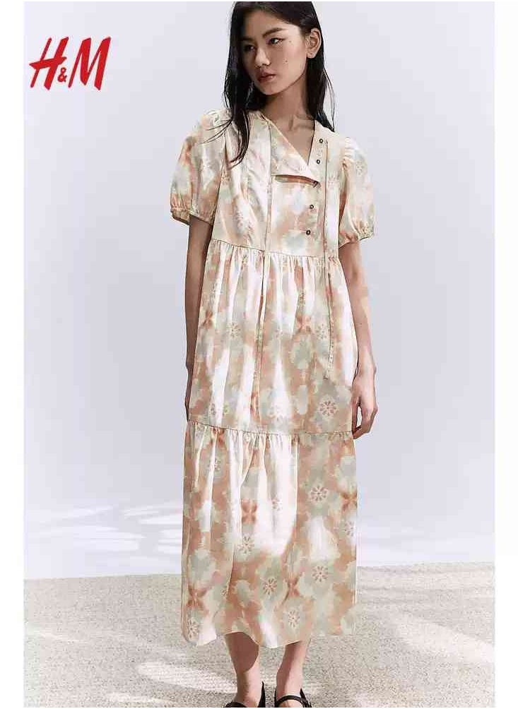 H and M - HM Women's New Loose Lightweight Comfortable And Fashionable Dress - Image 1