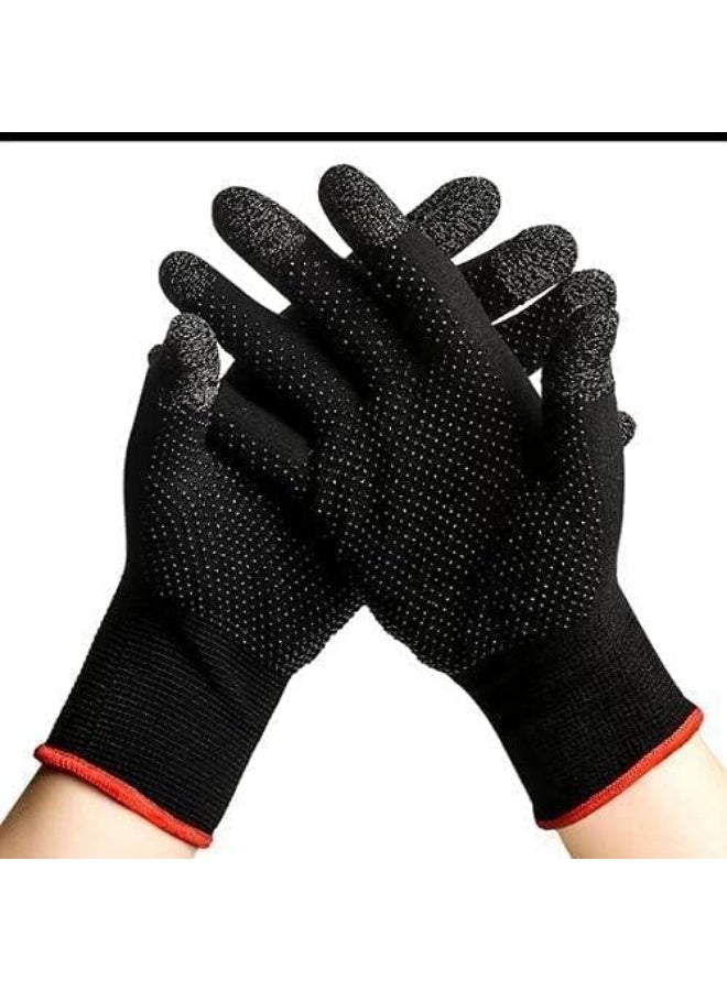 iCool Name of Trust Global PUBG Gaming Gloves, Sweatproof Breathable Silver Nano Fiber Touch Screen Cycling Gloves for Men and Women - Image 4
