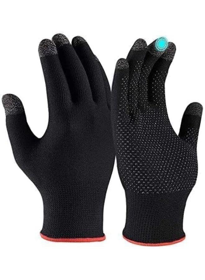 iCool Name of Trust Global PUBG Gaming Gloves, Sweatproof Breathable Silver Nano Fiber Touch Screen Cycling Gloves for Men and Women - Image 2