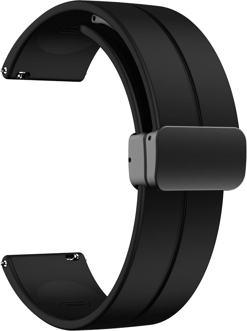 Printme 22 mm Silicone Magnetic Watch Straps Belt Band Compatible with Noise ColorFit Ultra/Ultra 2, Pro 3, Active/GPS, Buzz, Core, Nav & Nav+, Endure Smartwatch Straps, - Image 1