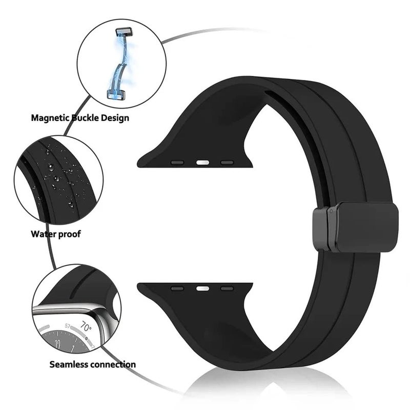 Printme 22 mm Silicone Magnetic Watch Straps Belt Band Compatible with Noise ColorFit Ultra/Ultra 2, Pro 3, Active/GPS, Buzz, Core, Nav & Nav+, Endure Smartwatch Straps, - Image 2