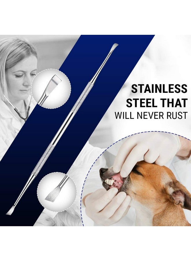 Majestic Bombay Pet Teeth Cleaning Tools  6.5 Inch Double Header Tarter & Plaque Remover Tool For Cats And Dogs. Stainless Steel That Will Not Rust. By Majestic Bombay - Image 3
