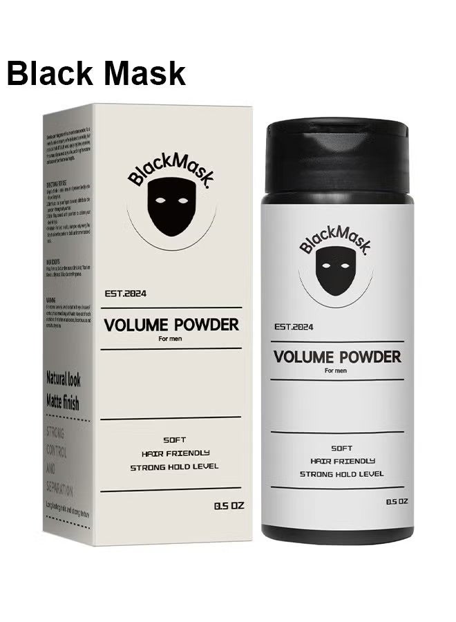 Black Mask BlackMask Texturizing Powder For Men, Easy To Apply, Instantly Adds Texture And Volume, All Natural Ingredients, Strong Hold Hair Powder For Men 0.5oz - Image 1