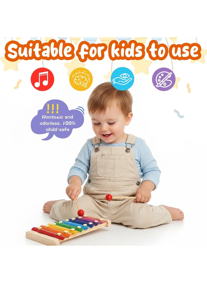 Xylophone for Kids, Xylophone Musical Toy with Child Safe Mallets Educational Musical Instruments Toy for Toddlers - Image 4