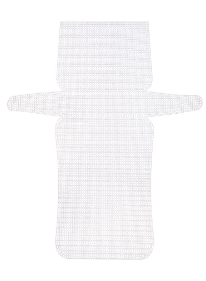 MECCANIXITY 4Pcs Plastic Mesh Canvas Sheet 6 Count 41.5 cm/ 16.3" for Crochet Bag Making Crossbody Bag Blank Canvas for Embroidery Needlepoint, Bag, Knit Crochet Mesh, White - Image 1