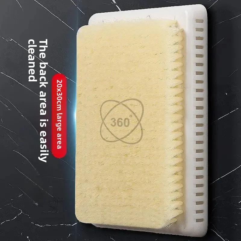 Rubbing Artifact Oversized Back Brush Lazy Back Rubbing Bath Brush Back Massage Don't Ask for People Bathroom Wall Suction Cup Wipe(White Super-large Bath Artifact Brush, 20cm * 30cm boxed) - Image 4