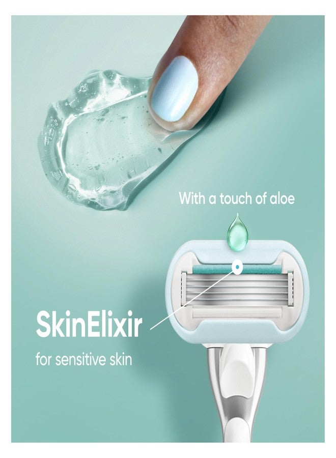 Venus Gillette Venus Extra Smooth Sensitive Women's Razor with Reusable Handle, 3 Blade Refills and Shower Holder - Image 3