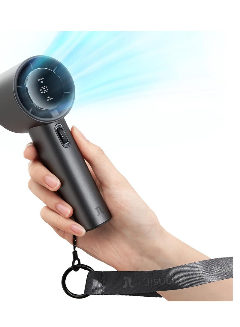 general Speed(1-100) Adjustable Turbo Mini Fan,5000mAh Battery Rechargeable Personal Fan with Metal Body,Digital Display,Gifts for Women Men Travel/Camping/Outdoor - Image 1