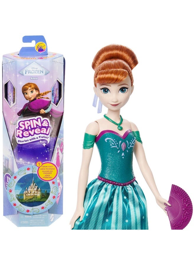 Disney FROZEN Disney Frozen Spin and Reveal Anna Fashion Doll (31.75 cm) with Accessories - Image 1