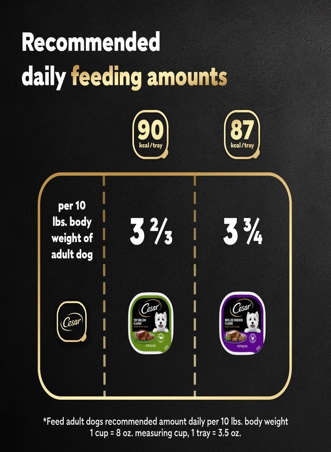 سيزار طعام الكلاب الرطب من سيزار، رغيف كلاسيكي في صلصة، بنكهة الدجاج المشوي ونكهة لحم الخاصرة، 3.5 أونصة. عبوات سهلة الفتح، تشكيلة متنوعة، 12 عبوة - Image 5
