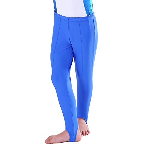 NEW DANCE Mens and Boys Gymnastics Pants Leotard Youth Ballet Tights Stirrup Pants for Dance Yoga Practice Athletic Royal - Image 5
