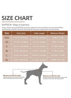 PUPTECK PUPTECK Adjustable Dog Harness Collar and Leash Set Step in No Pull Pet Harness for Small Medium Dogs Puppy and Cats Outdoor Walking Running, Soft Mesh Padded Reflective Vest Harnesses, Beige S  - Image 2