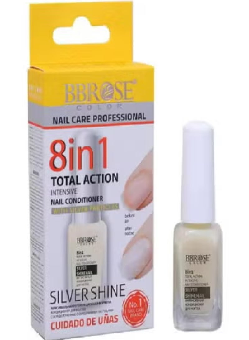 8 In 1 Total Action Intensive Nail Conditioner With Silver Particles 14 ML