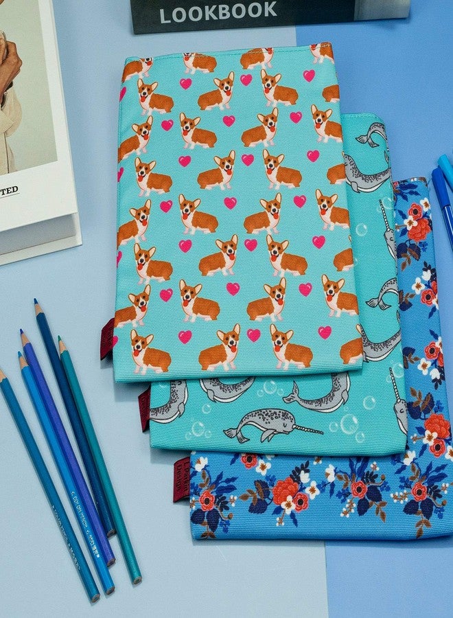 إل باركين غلاف حماية للكتب لمحبي كلاب كورجي - غلاف متوسط الحجم للكتب ذات الغلاف الورقي والمقوى | هدايا كورجي للقراء والمكتب والسفر - Image 4