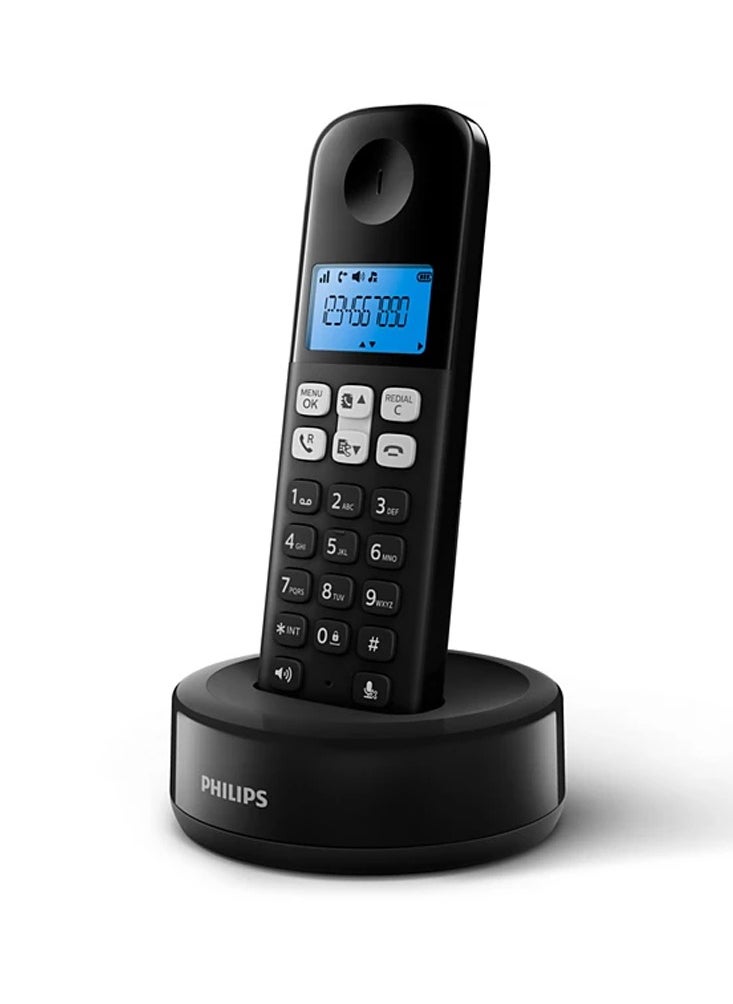 فيليبس - D1611B/63 تليفون ارضى لاسلكي - أسود - Image 1