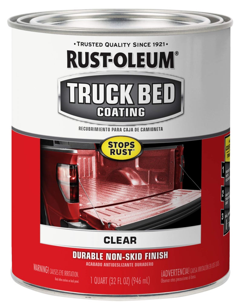 Rust-Oleum 340452 Automotive Truck Bed Coating, 1 Quarts (Pack of 1), Clear - Image 1