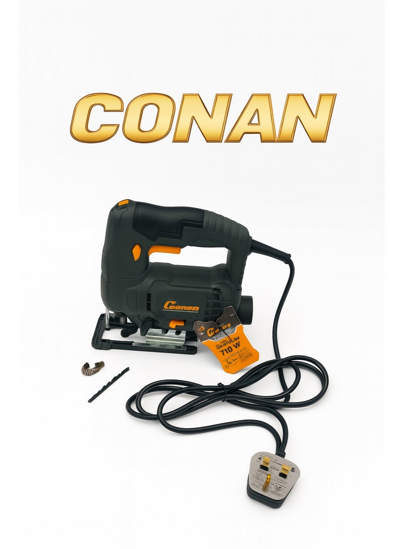Conan Jigsaw COJS55 – 400W Variable Speed 0–3000rpm, 18mm Stroke, ±45° Bevel, Max Cut 55mm Wood / 6mm Steel – UK 3-Pin Plug – Includes Blade & Spare Carbon Brushes - Image 5