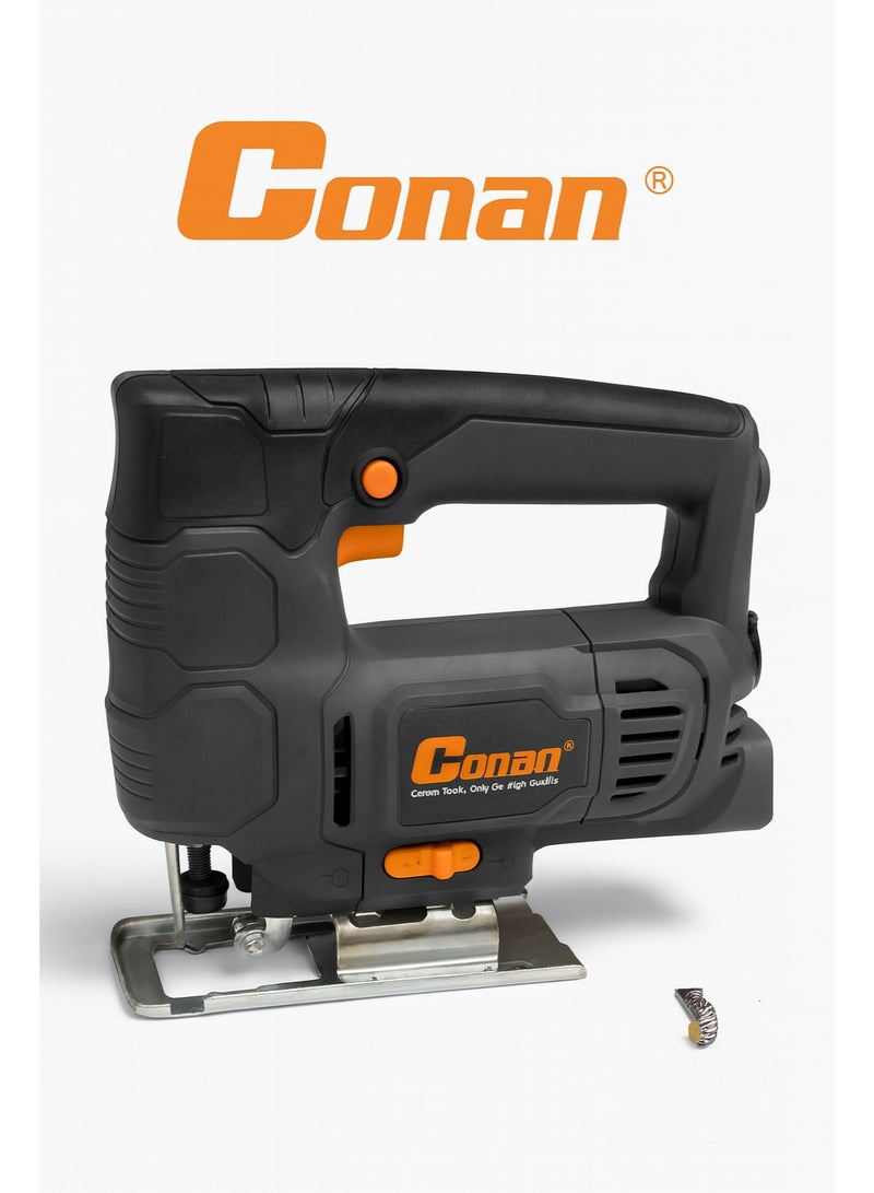 Conan Jigsaw COJS55 – 400W Variable Speed 0–3000rpm, 18mm Stroke, ±45° Bevel, Max Cut 55mm Wood / 6mm Steel – UK 3-Pin Plug – Includes Blade & Spare Carbon Brushes - Image 4