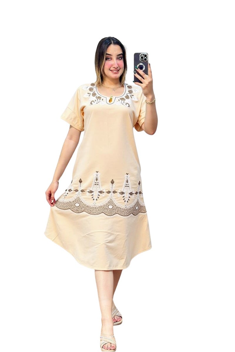 جلابية حريمي بيتي صيفي – نصف كم - Image 1