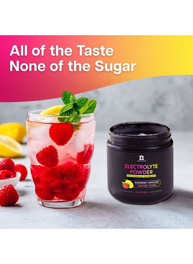 Nutriana Keto Electrolytes Powder No Sugar - Zero Carb & Zero Calorie Electrolyte Drink Mix - Sugar Free Electrolytes for Hydration Powder - Fasting Electrolytes Raspberry Lemonade Flavor - Image 2
