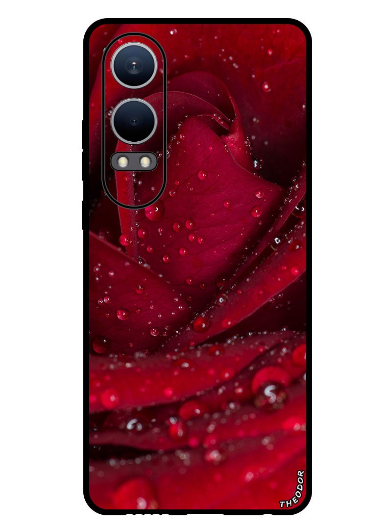 Theodor Protective Case Anti Scratch Shock Proof Bumper Cover For Oppo K12x (China) rose_petals_red - Image 1