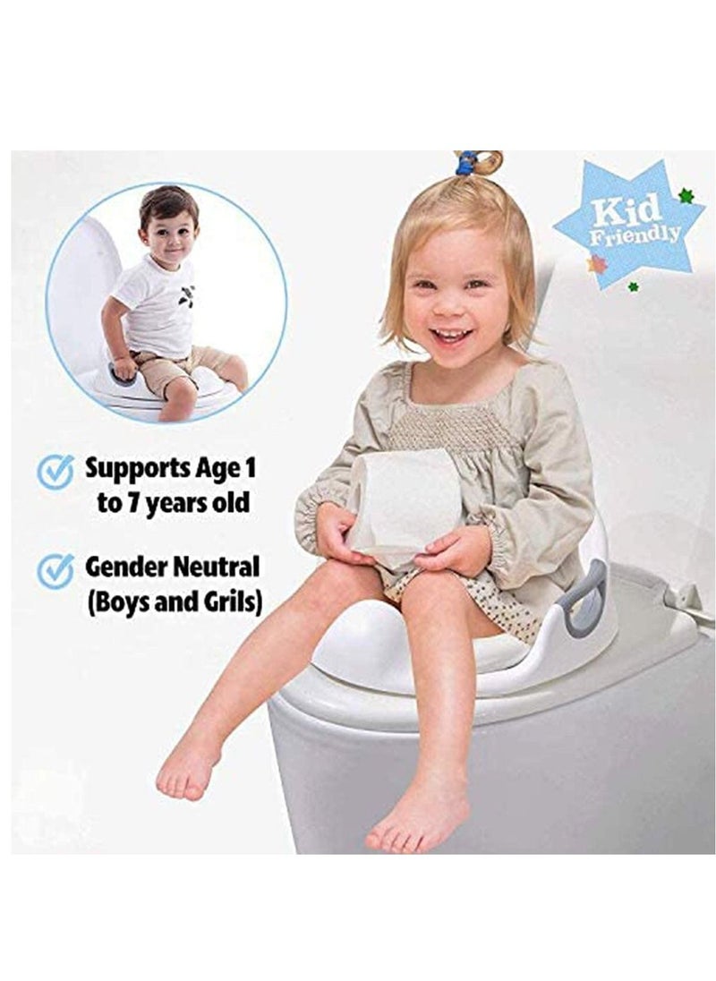 Arabest Potty Training Toilet Seat for Kids Toddlers Boys Girls Toilet Trainer Ring with Handle with Backrest  - Image 5