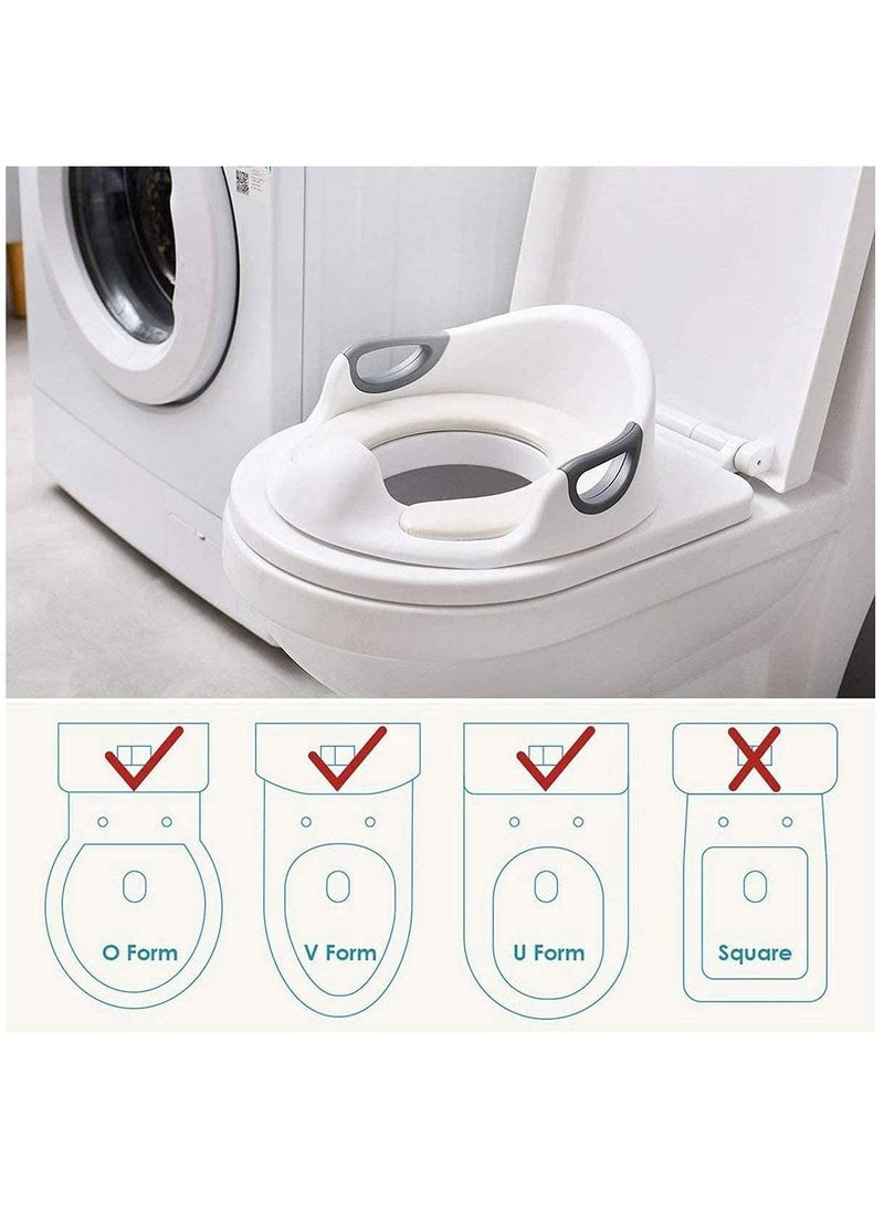 Arabest Potty Training Toilet Seat for Kids Toddlers Boys Girls Toilet Trainer Ring with Handle with Backrest  - Image 3