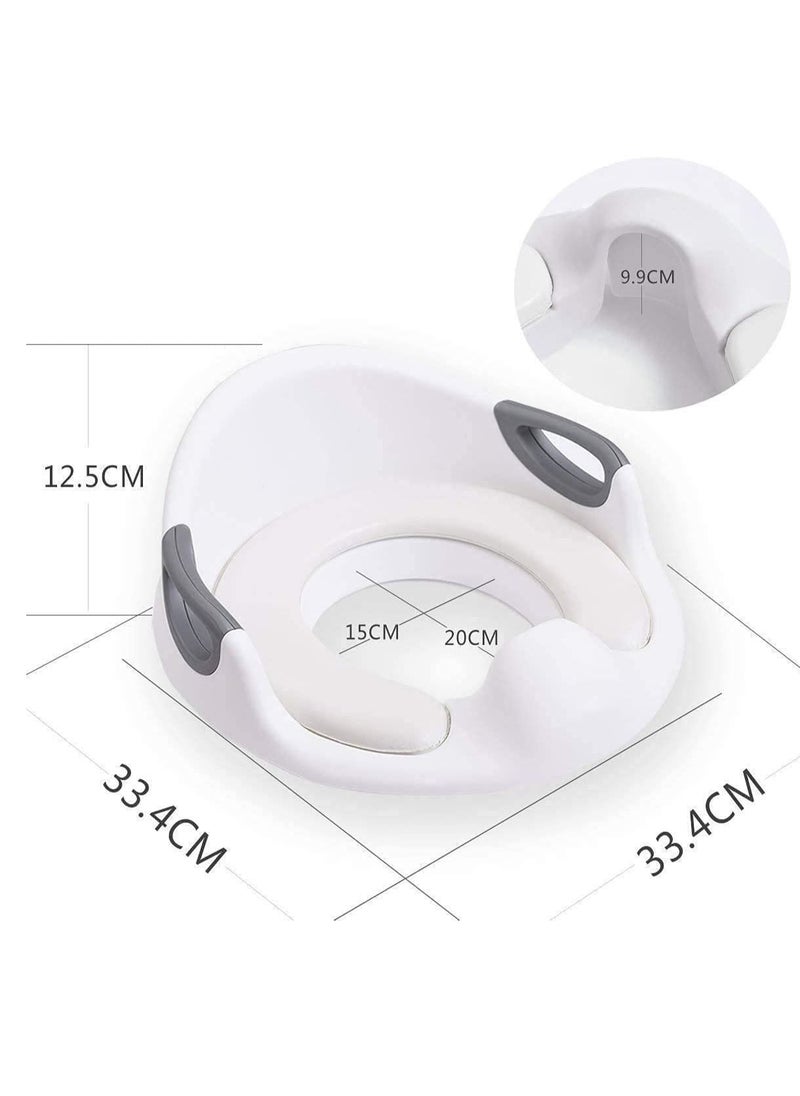 Arabest Potty Training Toilet Seat for Kids Toddlers Boys Girls Toilet Trainer Ring with Handle with Backrest  - Image 2