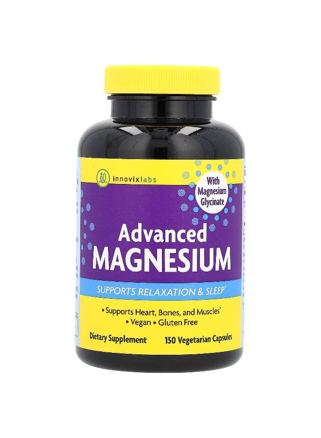 InnovixLabs InnovixLabs, Advanced Magnesium, 210 mg, 150 Vegetarian Capsules (105 mg per Capsule) - Image 1