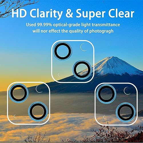 Dengduoduo 3 Pack Tempered Glass Camera Lens Protector for iPhone 13 6.1" & iPhone 13 Mini 5.4", Ultra HD, 9H Hardness, Anti-Scratch, Case Friendly, Easy to Install [No Affect on Night Shots] - Image 3