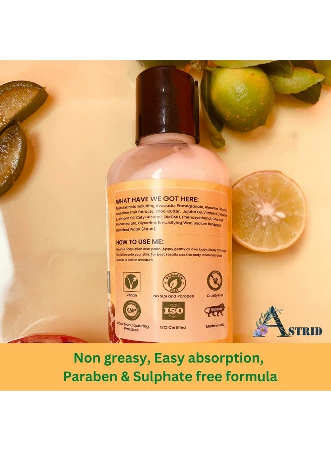 Astrid fruits with Shea butter and Avocado, winter body lotion, | Buy1 and Get 1 Free || Normal to Dry Skin | Non-Greasy and light weight body lotion | 200 ML - Image 4