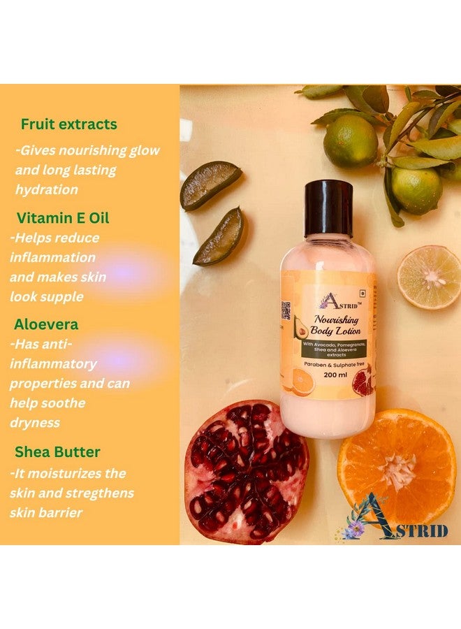 Astrid fruits with Shea butter and Avocado, winter body lotion, | Buy1 and Get 1 Free || Normal to Dry Skin | Non-Greasy and light weight body lotion | 200 ML - Image 2