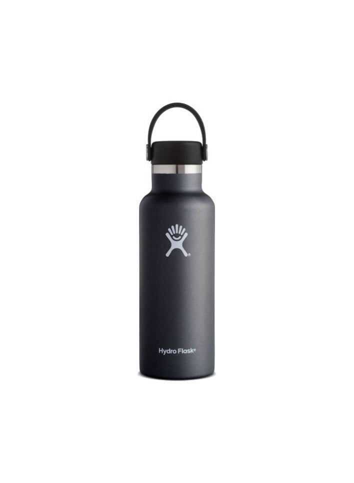 Vacuum Bottle with Standard Mouth, Black-620 mL