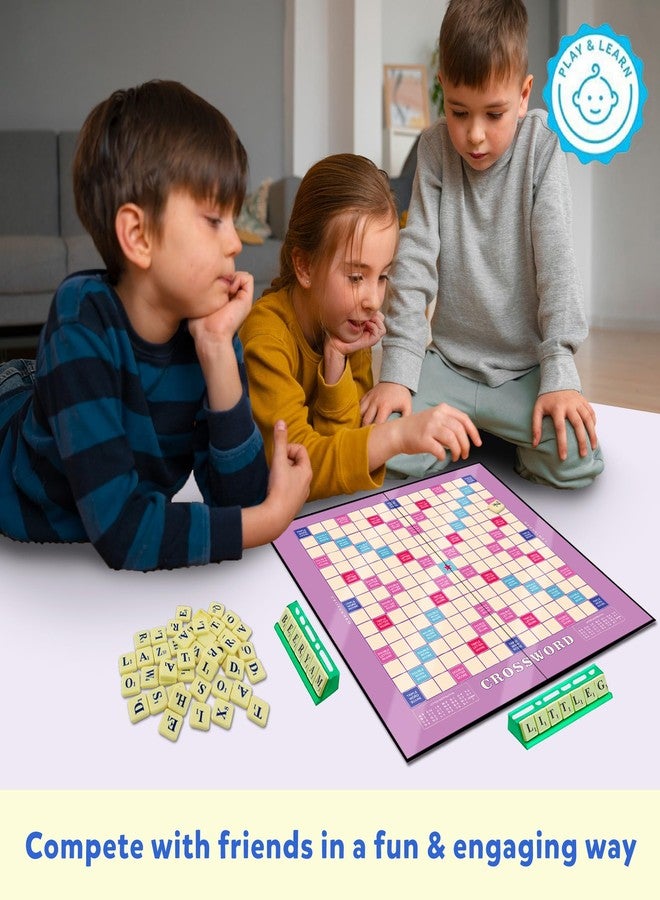 Little Berry Crossword Board Game for Kids & Adults | Ultimate English Word Building Game for All Ages | Multiplayer Educational Vocabulary Builder Game Set | Big Size Learning Word Puzzle Game Toys - Image 4