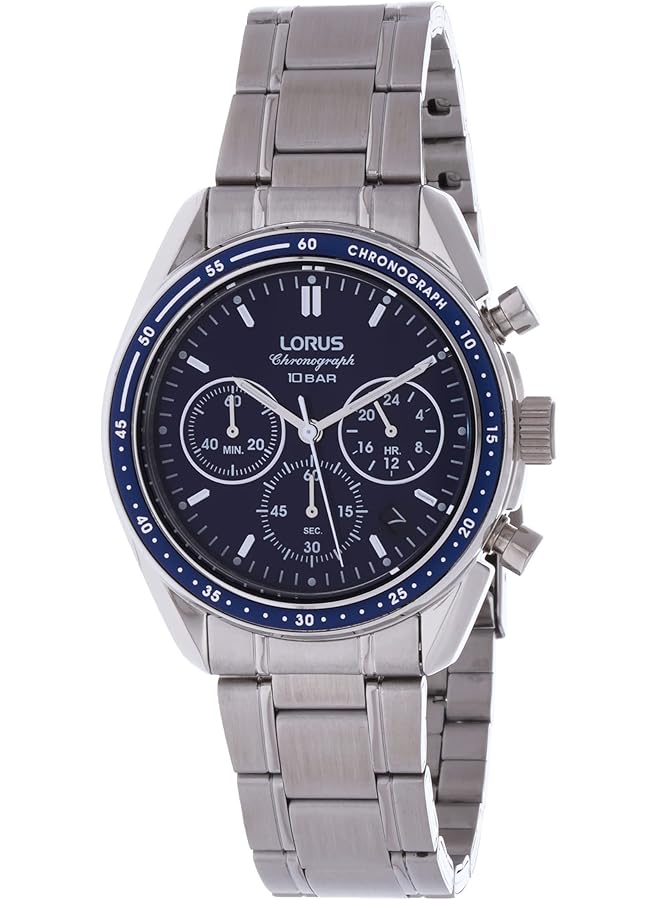 لوراس ساعة رياضية كرونوغراف للرجال من الفولاذ المقاوم للصدأ Rt389Hx9 - Image 1