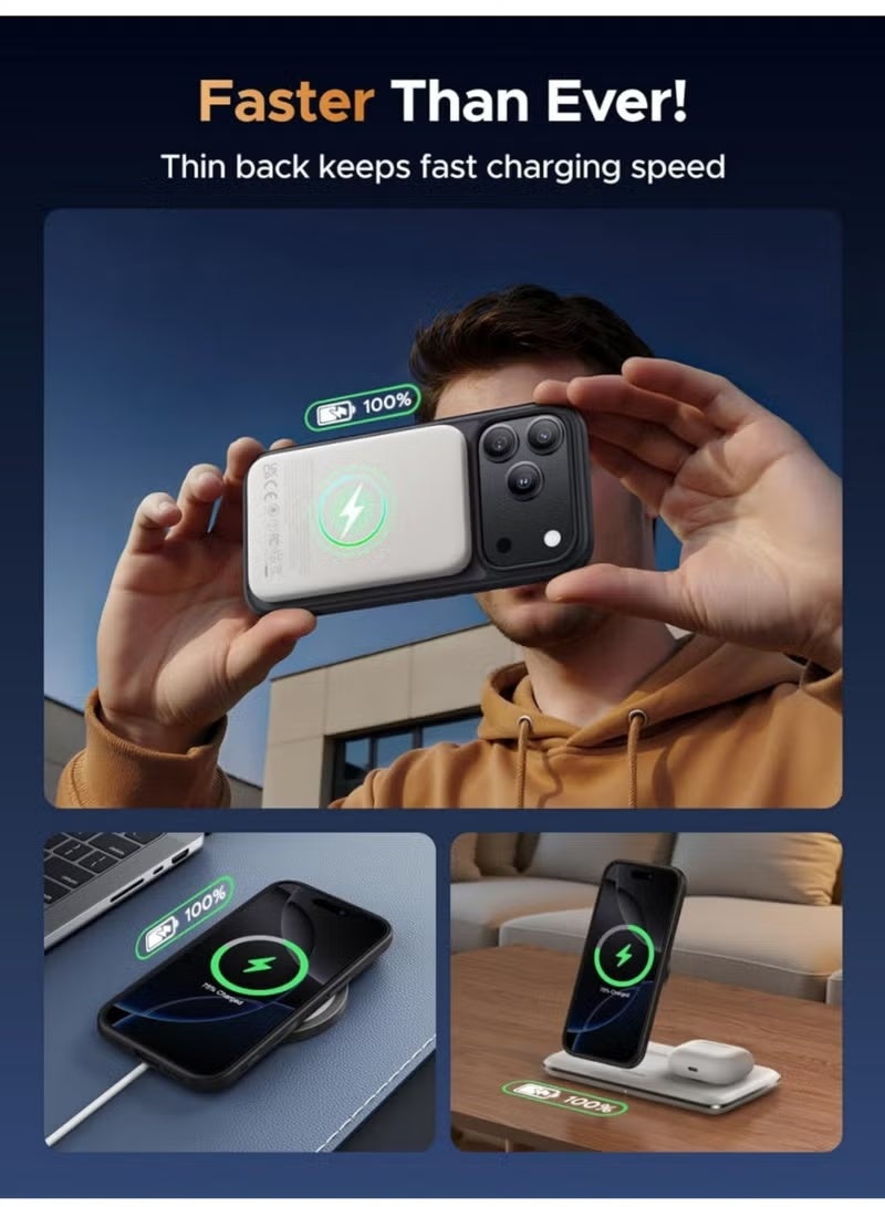 TIGER Magnetic Case for iPhone 17 Pro Compatible with MagSafe | Mil-Grade Drop Shockproof Slim Frosted Phone Cover | Durable Anti-Scratch Slim Protective Case | Black Magnetic iPhone 17 Pro Case for Everyday Use - Image 4