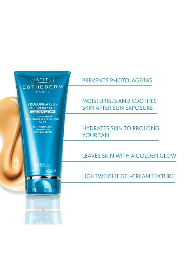 Institut Esthederm Solaire Prolongateur de Bronzage Golden Glow Gel-Cream 200ml - Image 2