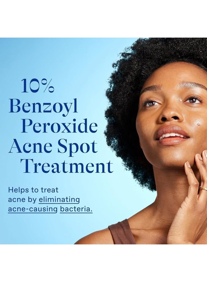 differin علاج بقع حب الشباب مع 10% بنزويل بيروكسايد، علاج حب الشباب بأقصى قوة، علاج سريع المفعول للبقع للوجه، 1 أونصة - Image 4