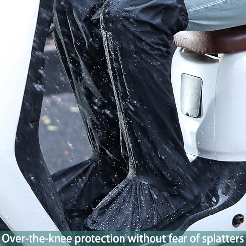 YUISI Reusable Waterproof Shoe Covers for Rain, 23 Inch Foldable Tall Boot Design Rain Cover for Shoes (7 UK) - Image 2