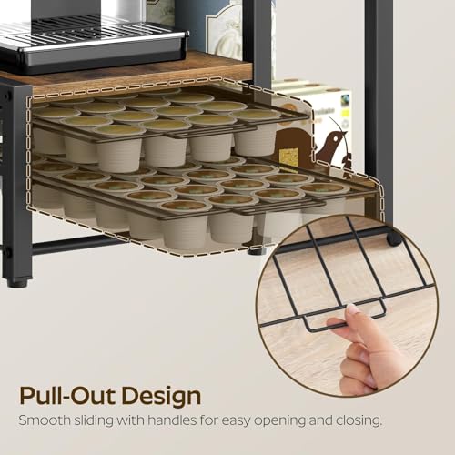 OGFC 28377 Coffee Pod Holder, Coffee Pod Drawer, K Cup Holder, Cafe Pod Organizer with 2-Tier Sliding Storage Drawer - Image 4