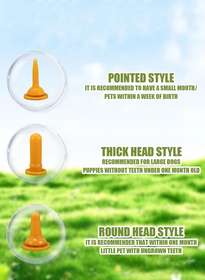 محقنة تغذية الحيوانات الأليفة مع حلمة، أدوات تغذية من السيليكون للقطط الصغيرة والجراء ومحقنة تغذية للقطط والكلاب والحيوانات الصغيرة والأرانب (1 مل + 3 مل + 5 مل + 10 مل) - Image 5