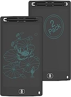 Goolsky [2 Pack] LCD Writing Tablet,TIQUS 8.5 Inch Electronic Writing Board with Memory Lock Button, Environment Friendly Drawing Pad, for Adults, [Black]