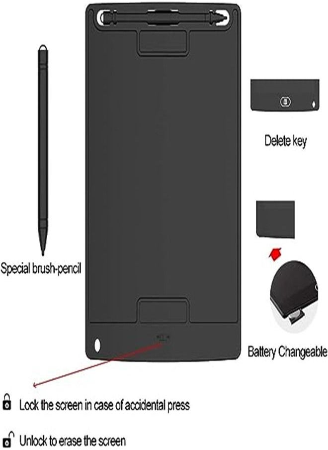 Goolsky - Goolsky [2 Pack] LCD Writing Tablet,TIQUS 8.5 Inch Electronic Writing Board with Memory Lock Button, Environment Friendly Drawing Pad, for Adults, [Black] - Image 1