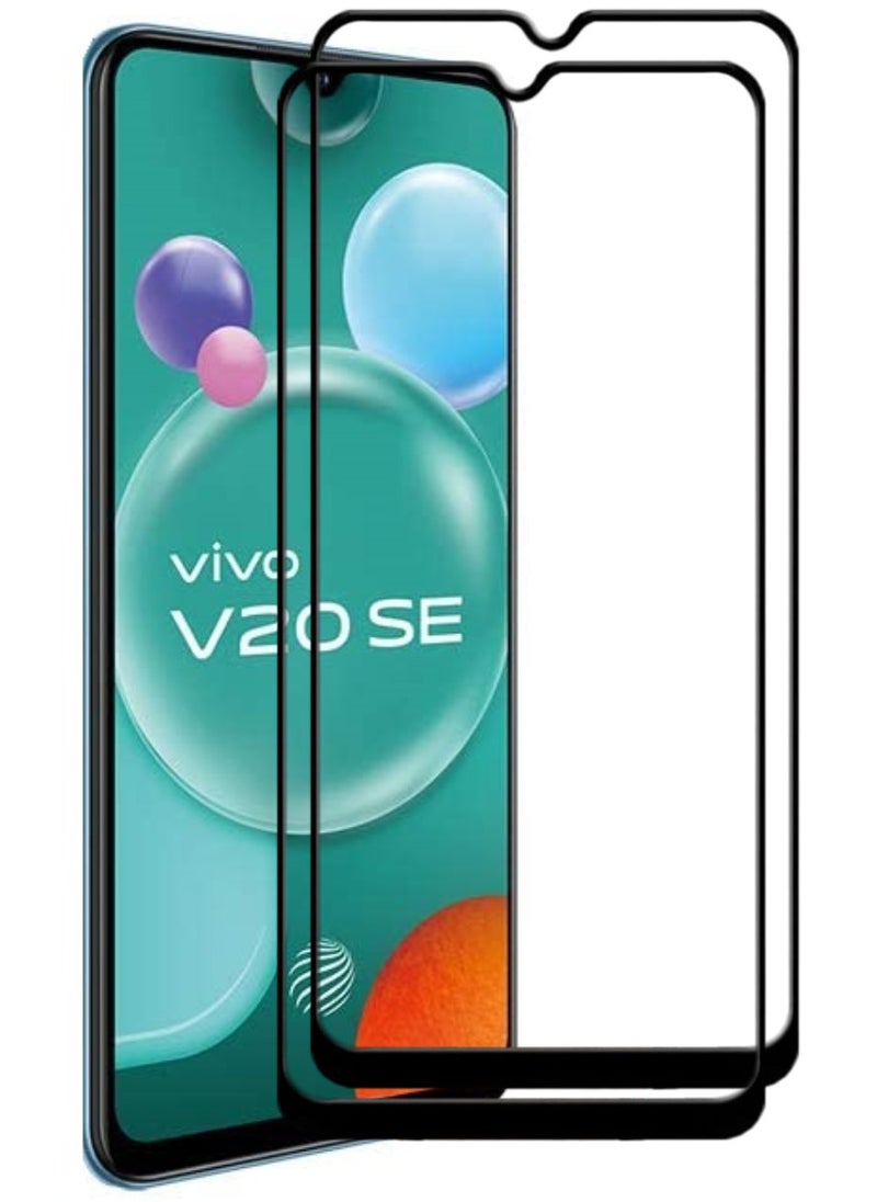 ACLIX 2 Pieces Antistatic ESD Dustproof Premium Quality High Definition Tempered Glass Screen Protector Designed For vivo V20 SE - Image 1