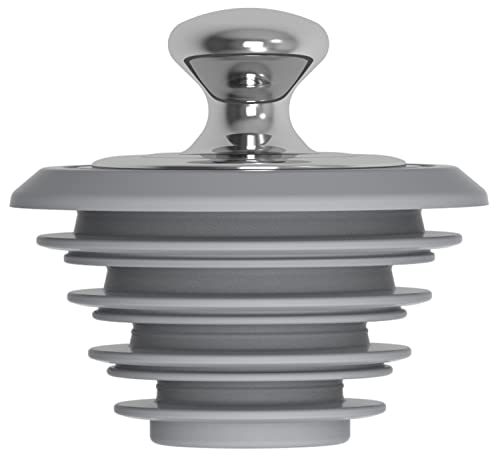 XAJOON Bathtub Drain Stopper,Tub Stopper,Silicone Bathtub Stopper, Washbasin Drain Plug(Gray,Patented Product) - Image 1