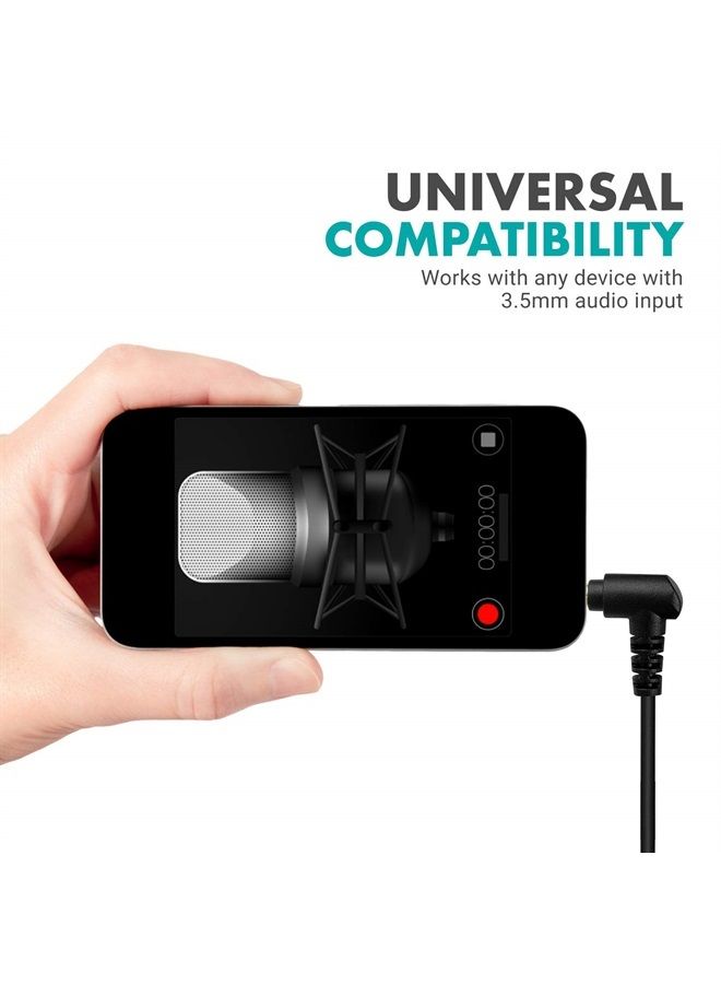 Movo MC1 3.5mm Audio Cable - Dual Male 3.5mm TRS Cable for Audio Mixers, Microphones, Cameras, Recorders, Car Speakers, and More - Image 2