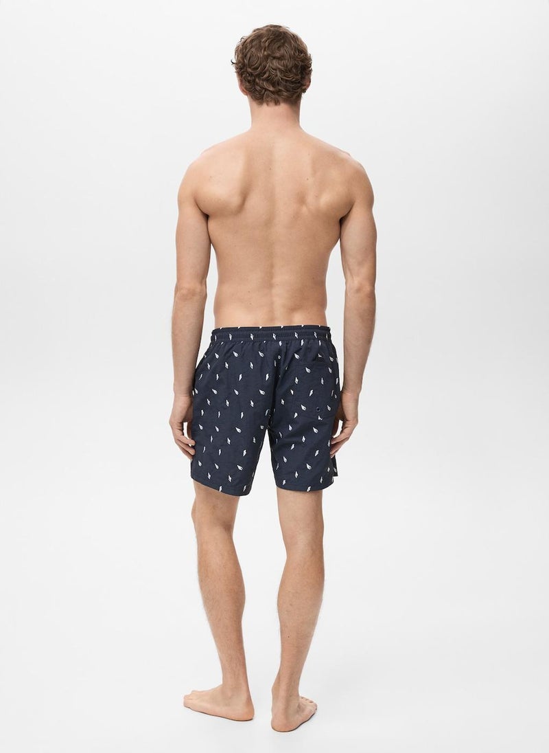 Mango Man Seashell Print Swim Trunks  - Image 2